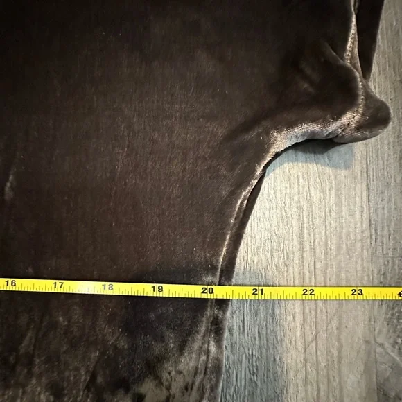 Madewell Gray Velvet Tie Neck Tunic/Dress - Picture 15 of 15